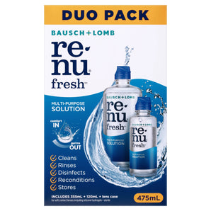 Renu Fresh Multi - Purpose Solution Duo Pack 355 mL 120 mL