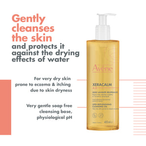 Avene XeraCalm A.D. Cleansing Oil 400ml - Cleanser for Eczema-prone skin