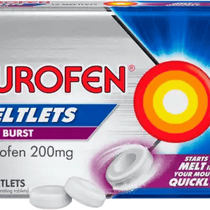 Nurofen Meltlets Pain Relief Berry Burst 200mg 12 Pack